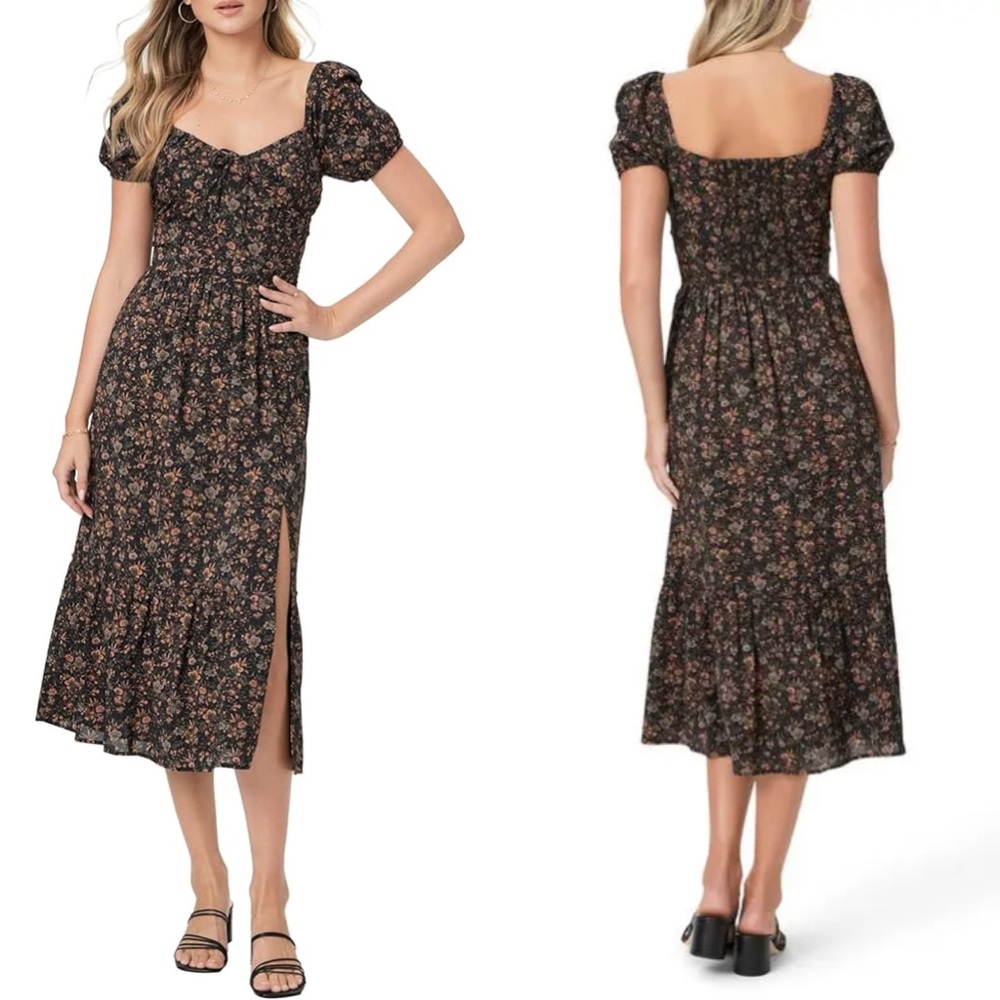 PAIGE / Otienne Floral Off The Shoulder Dress - Picture 5 of 8
